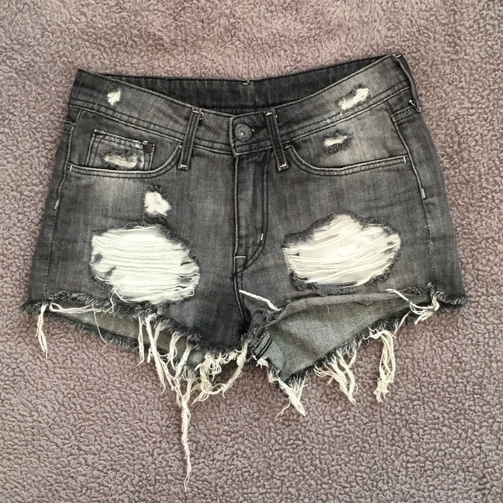 H&M high waisted denim shorts